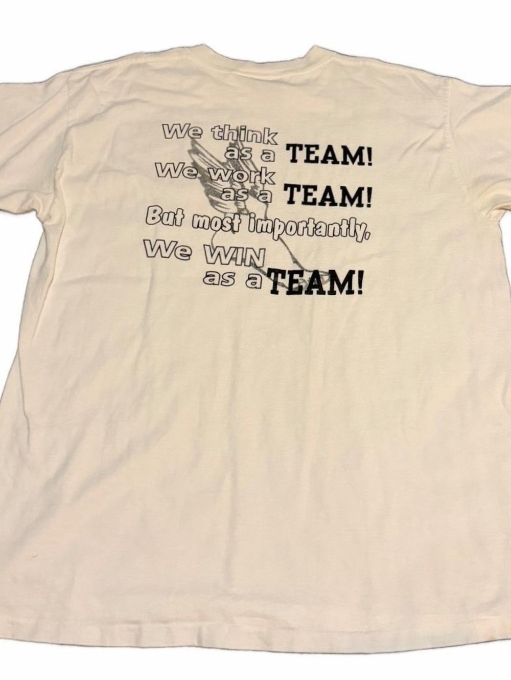 Vintage All Sport Stratford Knights CC Team Graphic T-Shirt White XL Made USA